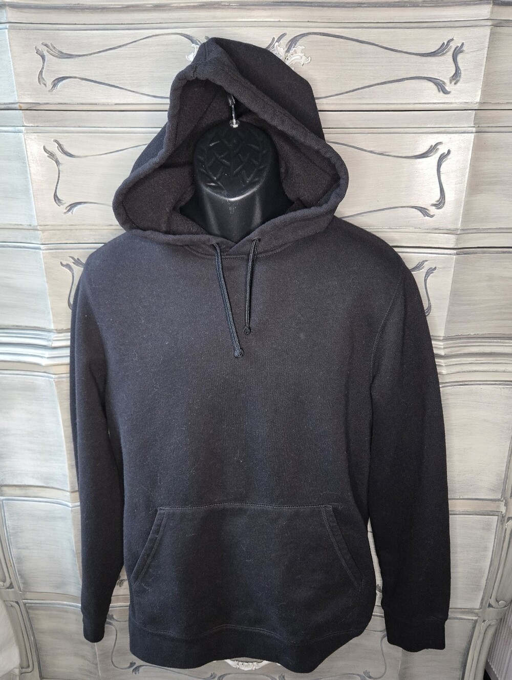 tek gear Black Hooded Pullover Sweatshirt